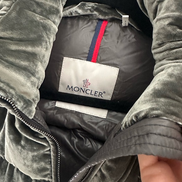 Moncler Velvet Puffer Jacket - Picture 5 of 8